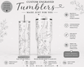 Custom Mom of 3 tumbler