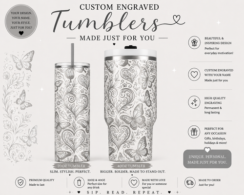 Butterfly tumblers